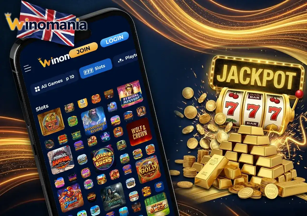 Popular video slots with massive progressive jackpot winning potential in WinoMania.